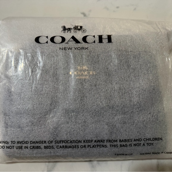 Coach Dark Blue Signature Wristlet - Picture 2 of 3